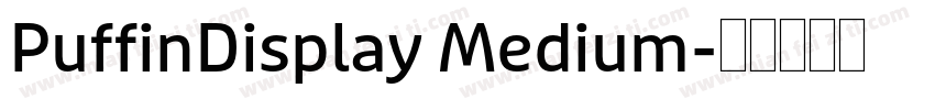 PuffinDisplay Medium字体转换